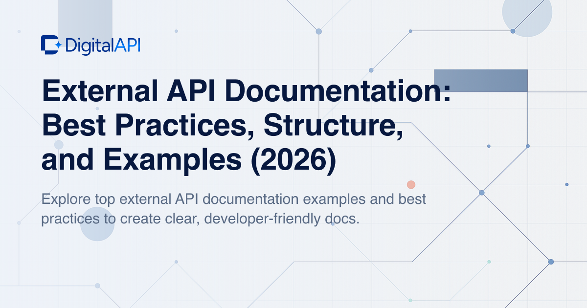 External API documentation best practices — DigitalAPI