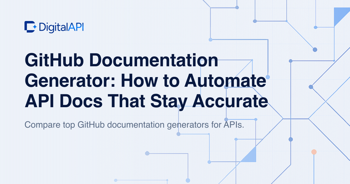 GitHub documentation generator — DigitalAPI