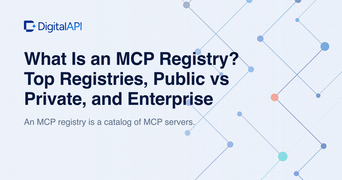 MCP registry guide — DigitalAPI