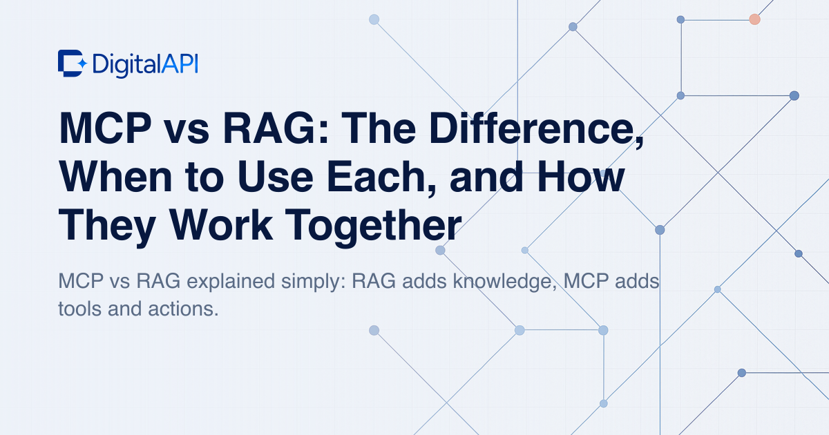MCP vs RAG — DigitalAPI