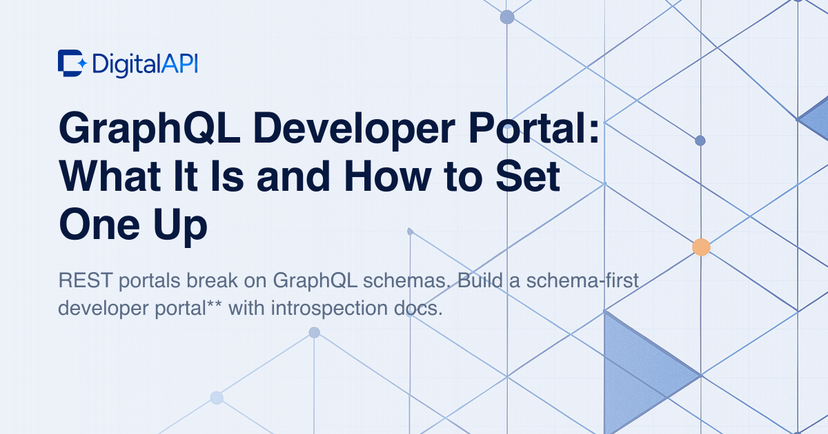 GraphQL developer portal — DigitalAPI