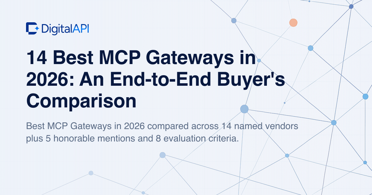 Best MCP gateways 2026 — DigitalAPI