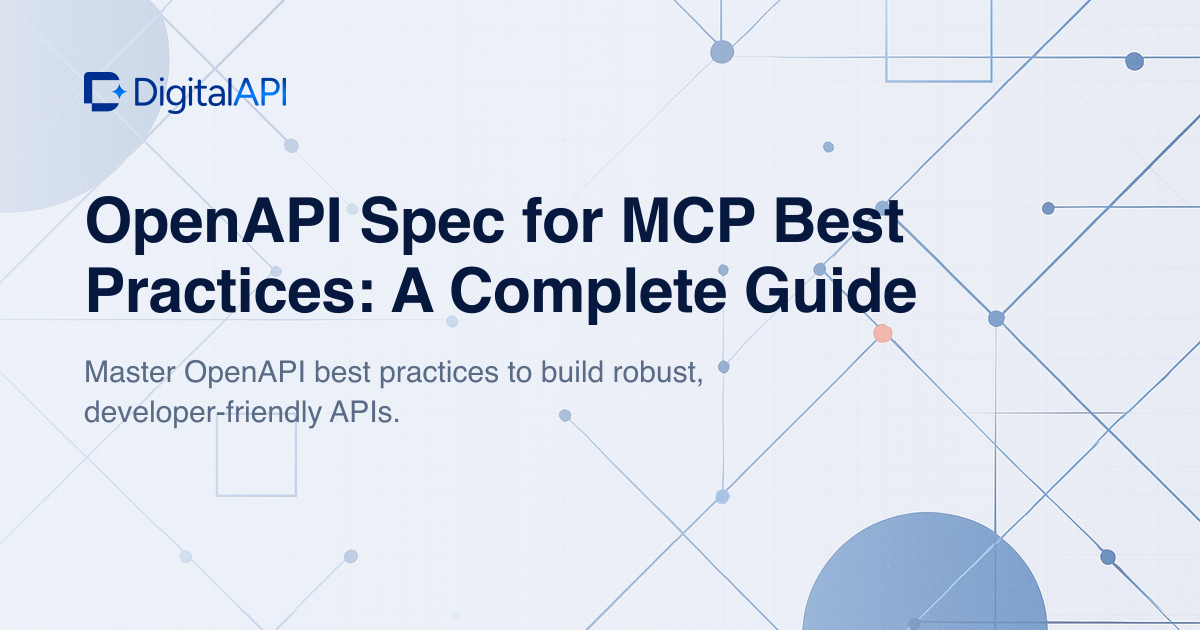 OpenAPI spec for MCP — DigitalAPI