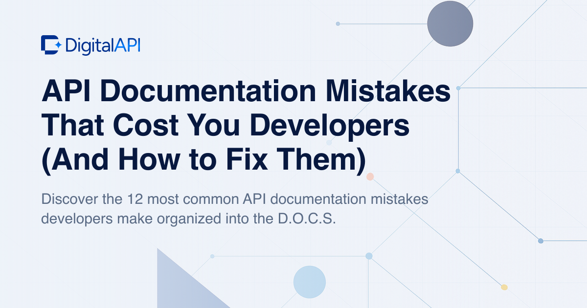 API documentation mistakes — DigitalAPI