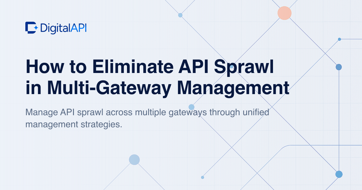 Eliminate API sprawl — DigitalAPI