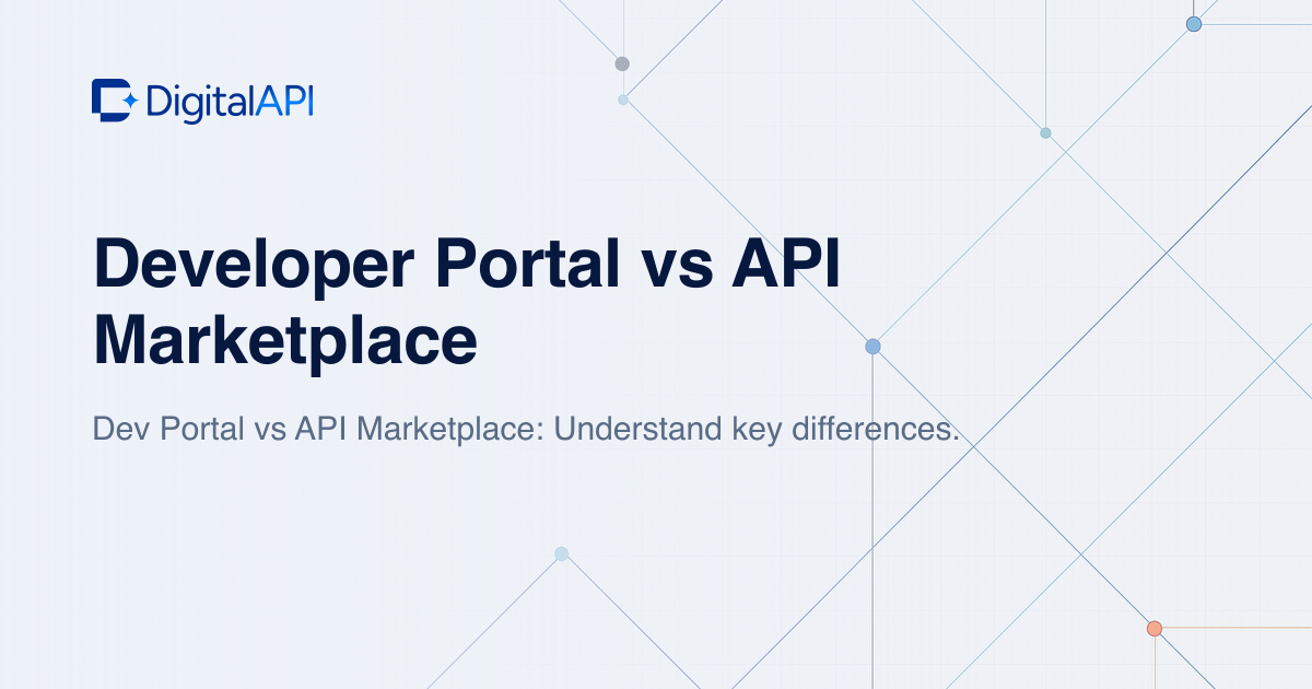 Developer portal vs API marketplace — DigitalAPI