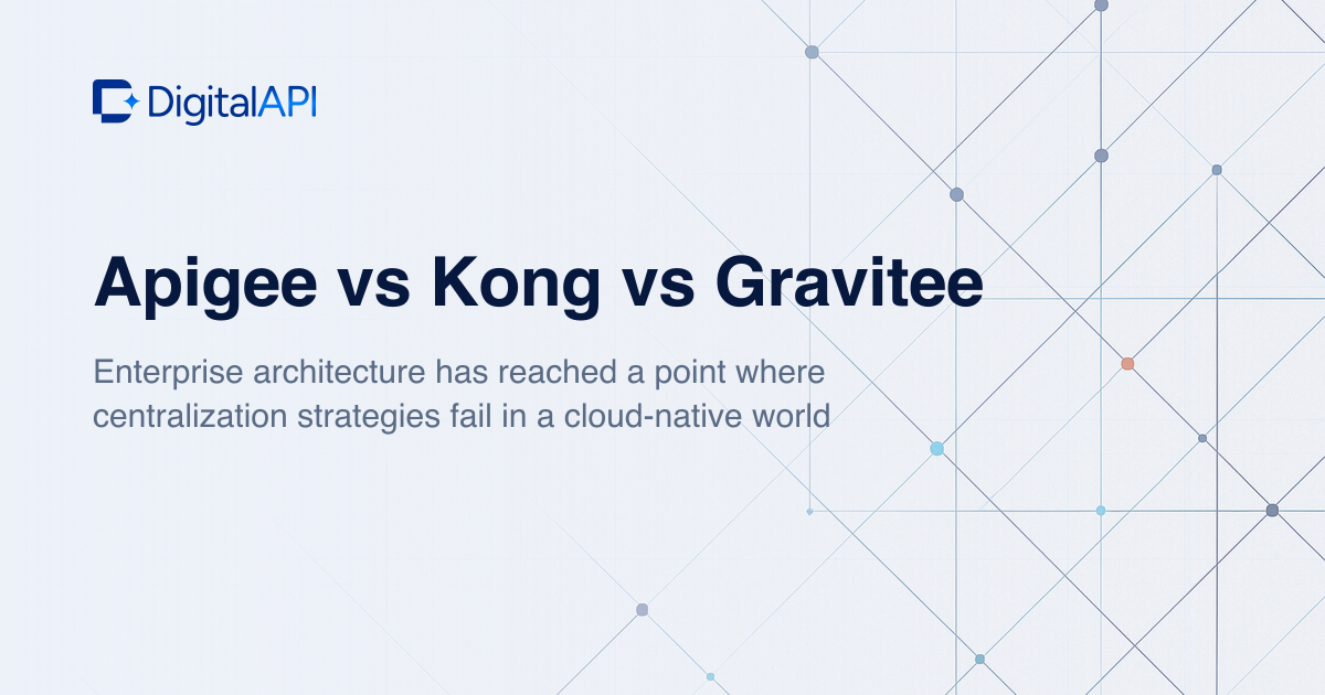 Apigee vs Kong vs Gravitee — DigitalAPI