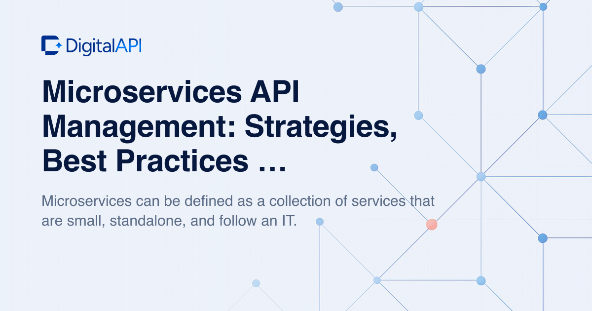 Microservices API management — DigitalAPI