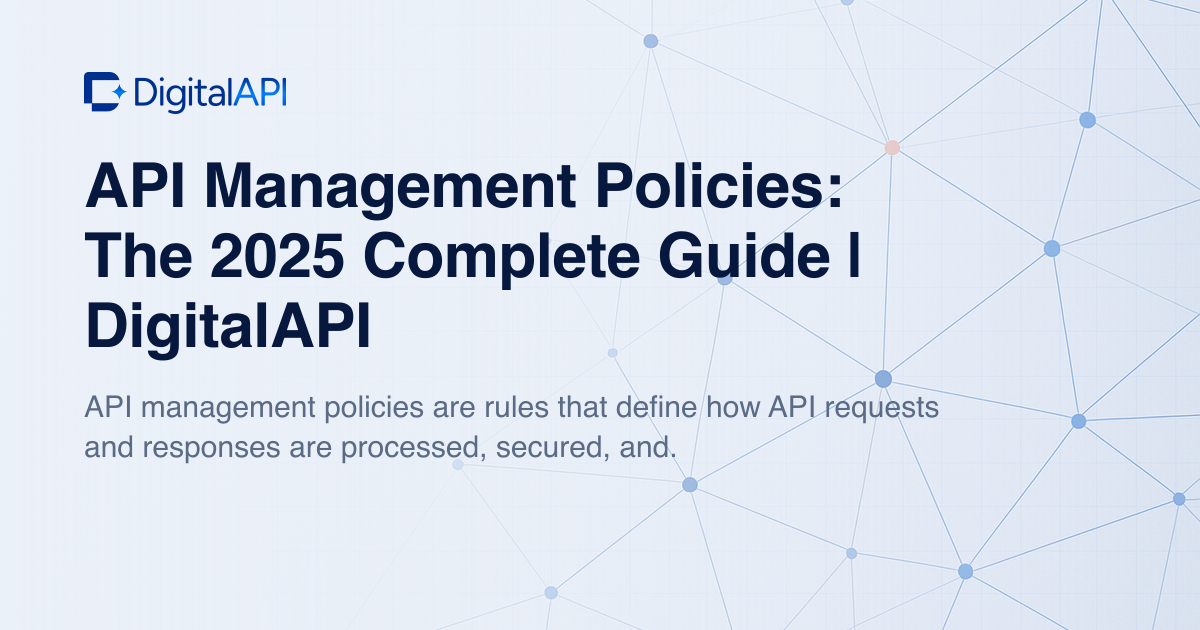 API management policies — DigitalAPI