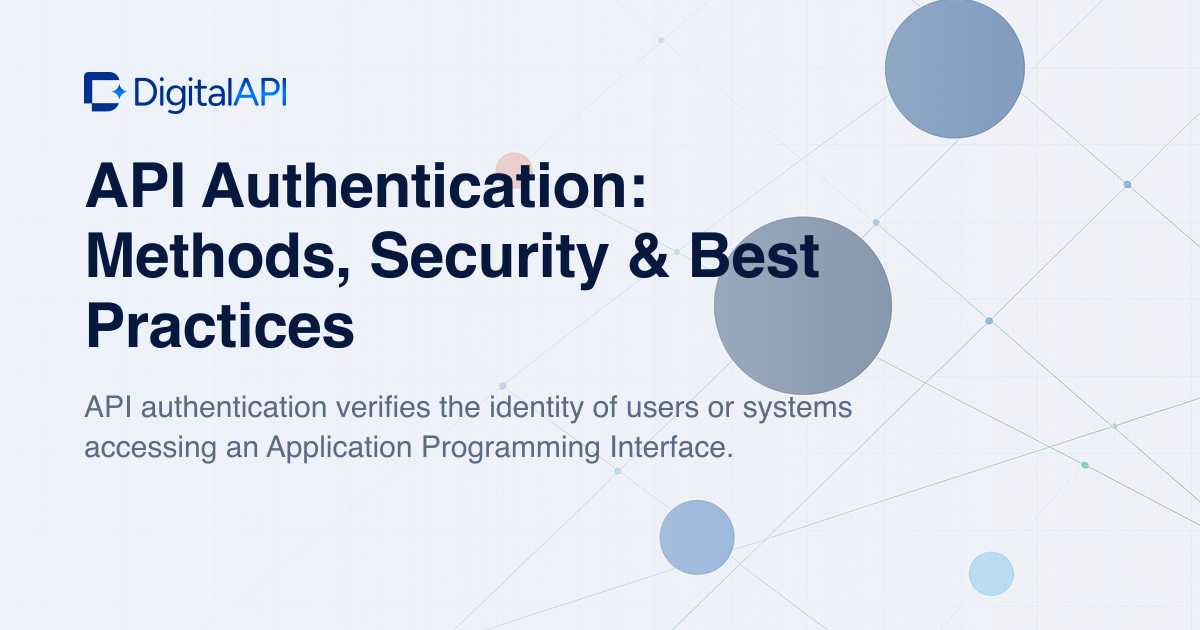 API authentication methods — DigitalAPI