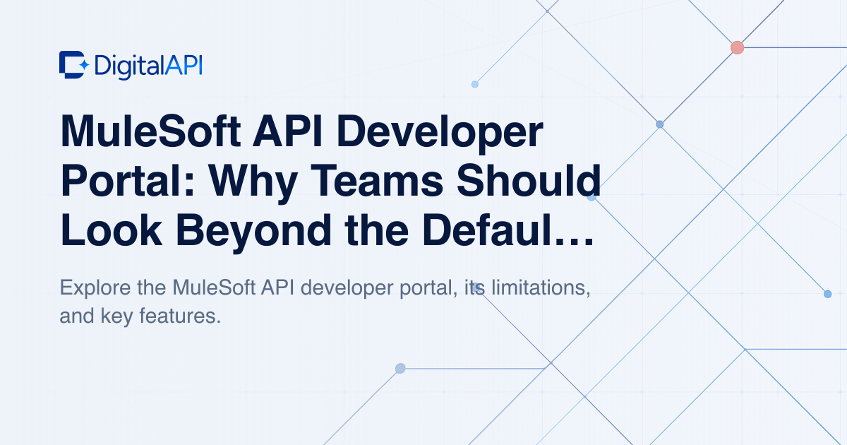 MuleSoft API developer portal — DigitalAPI