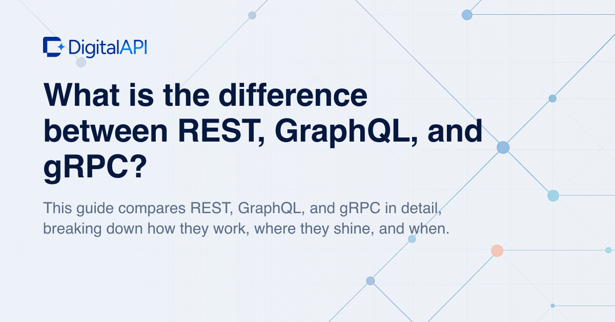 REST vs GraphQL vs gRPC — DigitalAPI