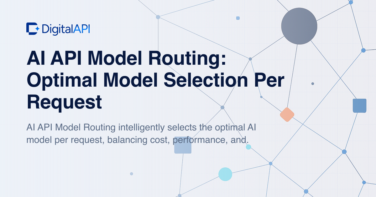 AI API model routing — DigitalAPI