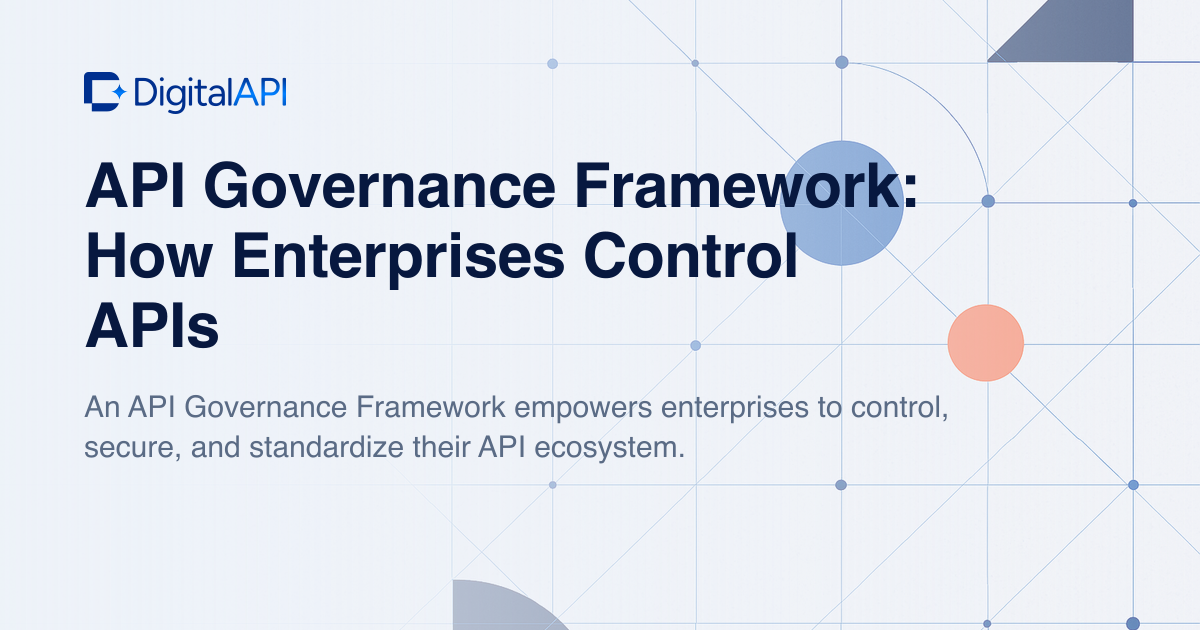 API governance framework — DigitalAPI