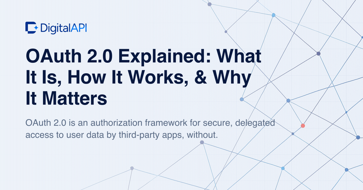 OAuth 2.0 explained — DigitalAPI