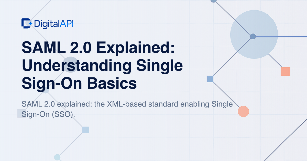 SAML 2.0 explained — DigitalAPI