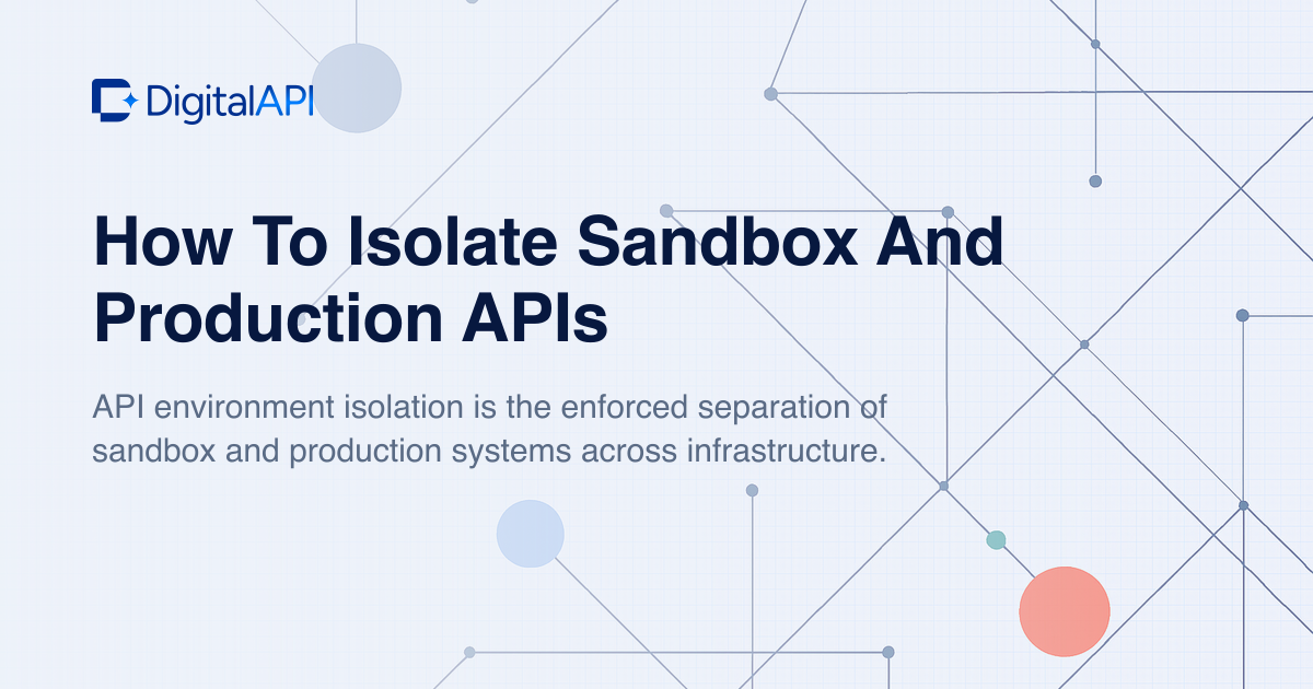 Isolate sandbox and production APIs — DigitalAPI