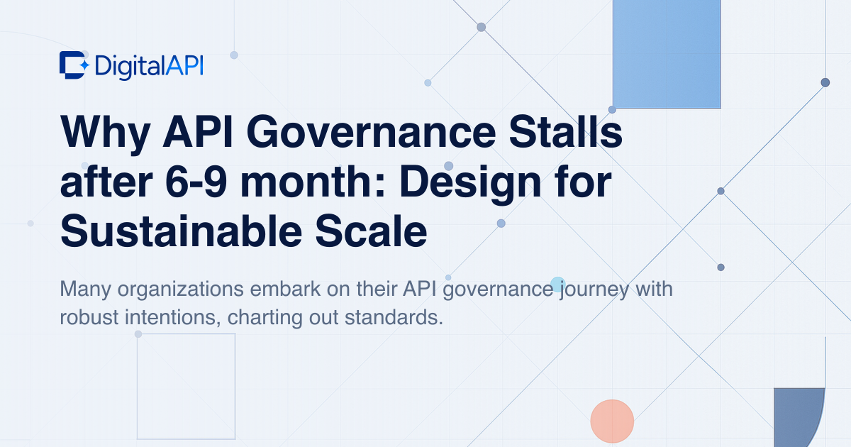 Why API governance stalls — DigitalAPI