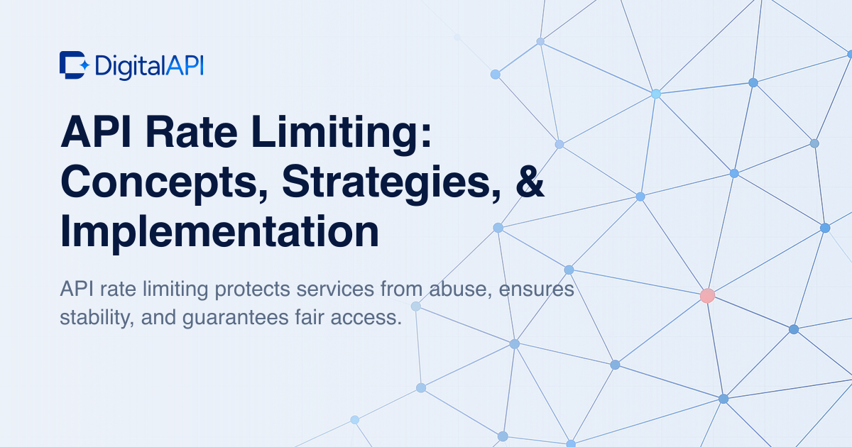 API rate limiting strategies — DigitalAPI