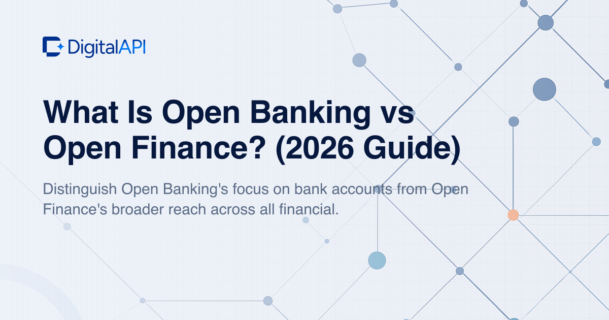 Open banking vs open finance — DigitalAPI