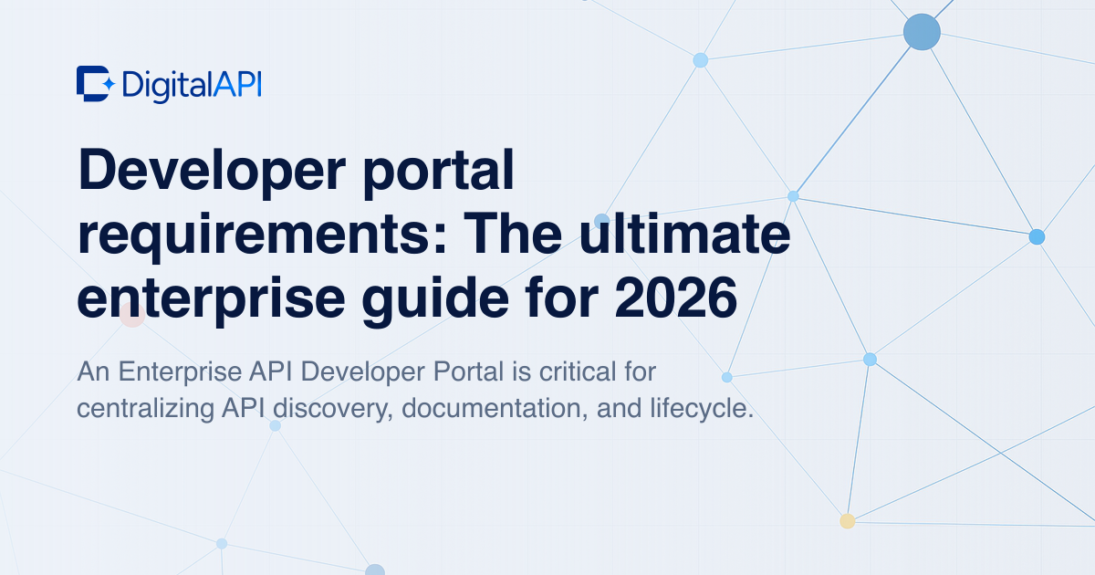 Enterprise developer portal requirements — DigitalAPI