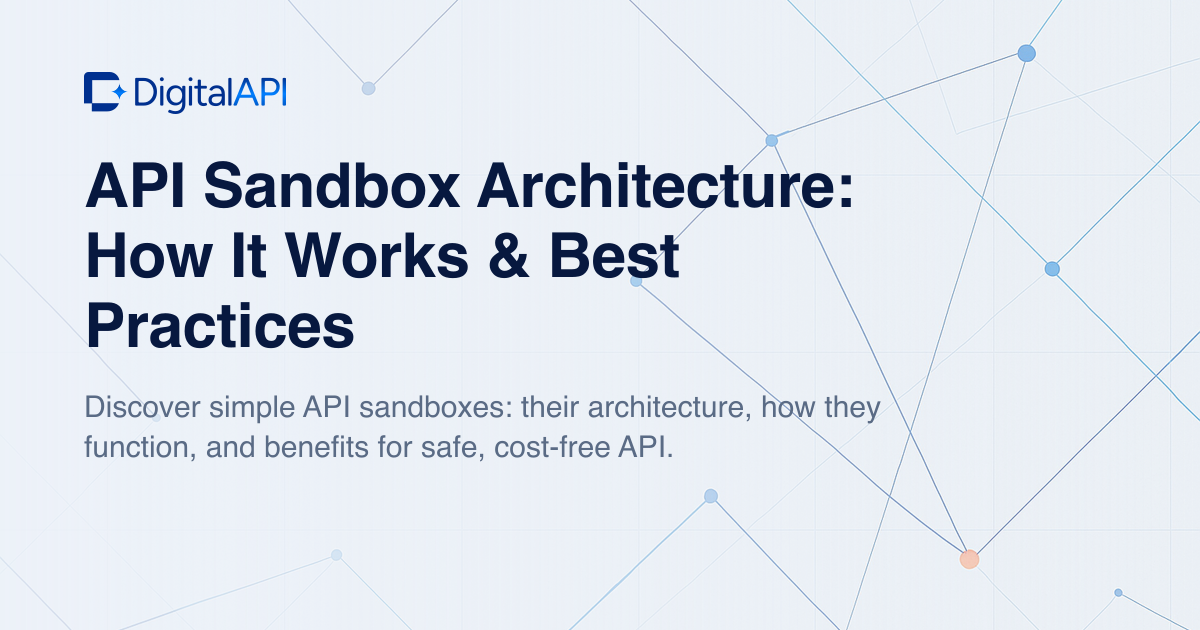 API sandbox architecture — DigitalAPI