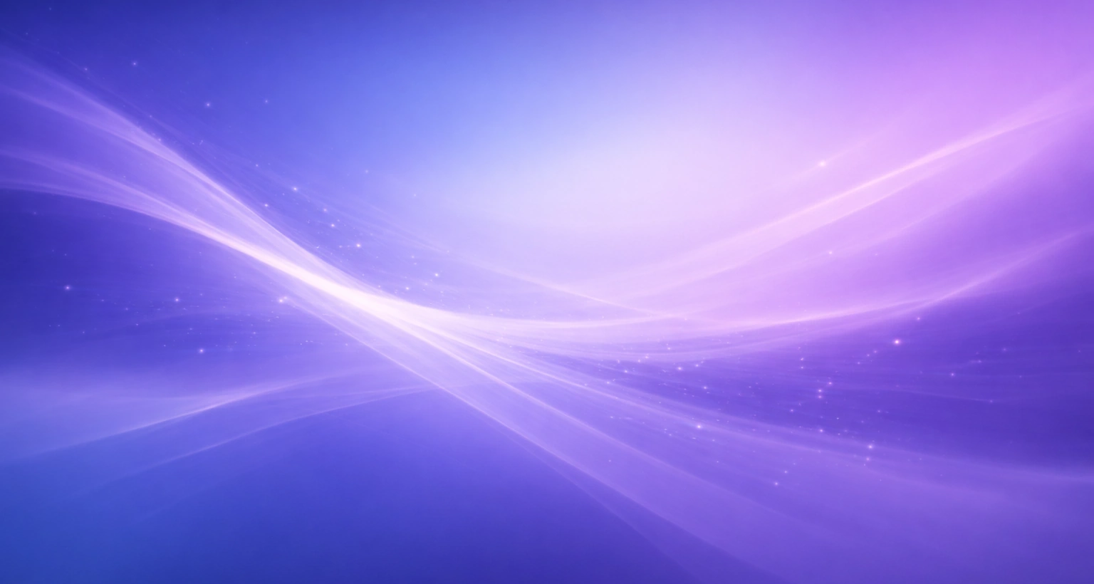 Abstract blue and purple light waves representing calm, structured digital systems