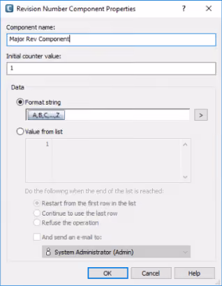 Connect the Variable to the PDM Revision Scheme
