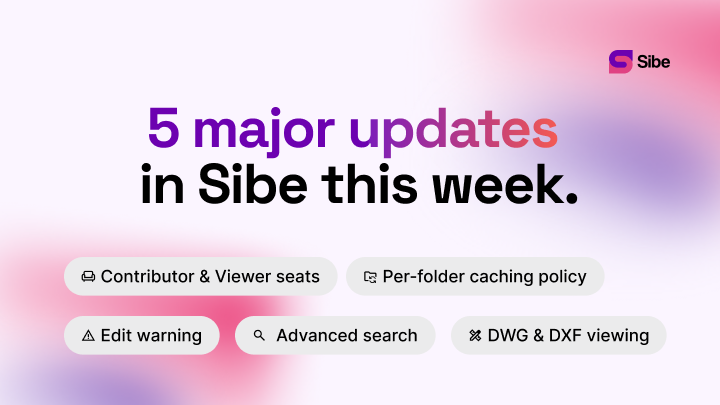 5 Major updates in sibe this week