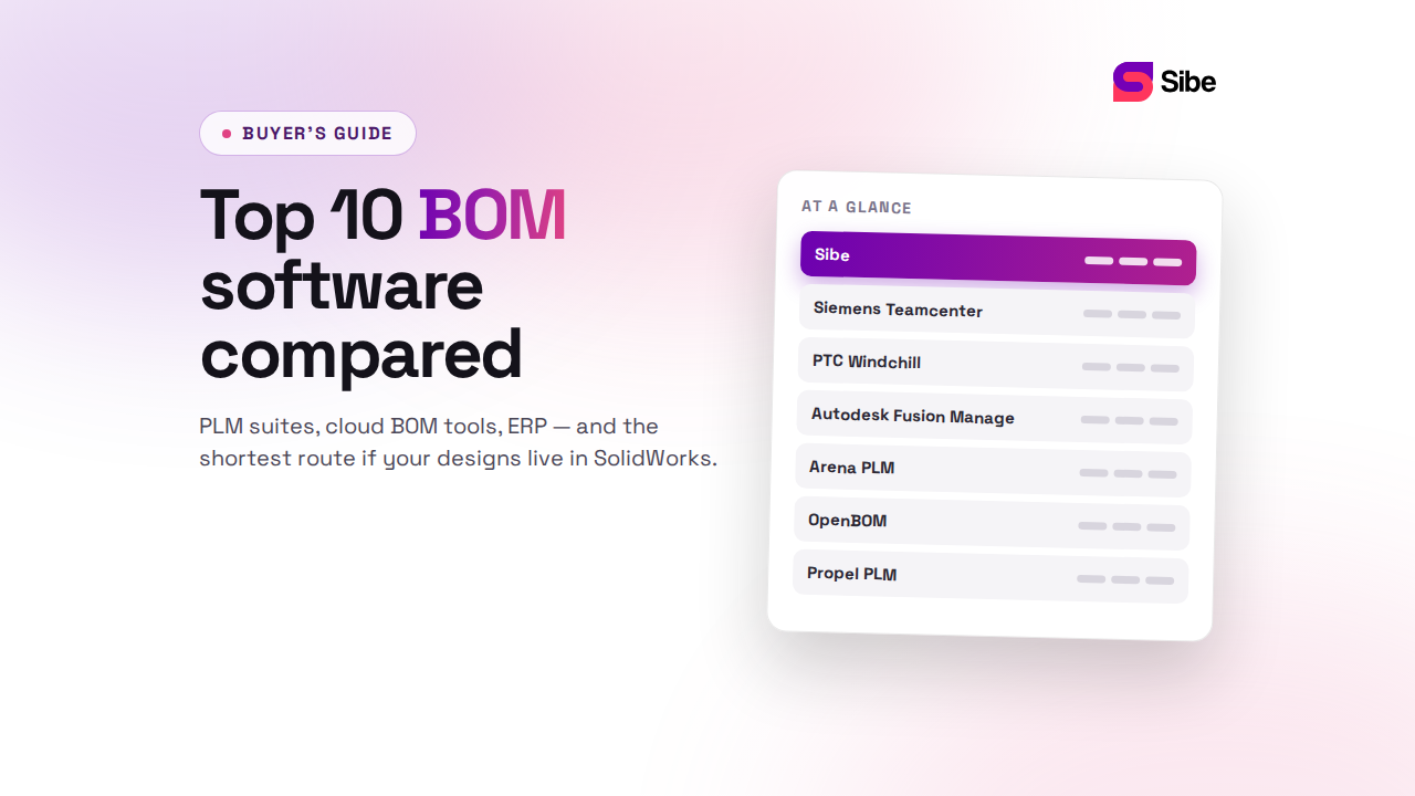 Top 10 Bill of Materials (BOM) Software in 2026