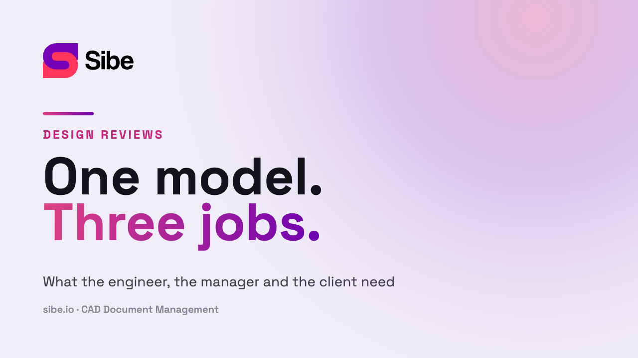 3D collaboration for SolidWorks teams: one model, three jobs