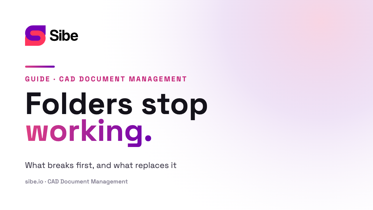 CAD document management guide for SolidWorks teams