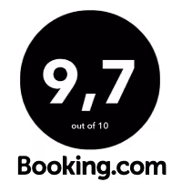 White text on black background showing a rating of 9.7 out of 10.