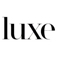 The word 'luxe' in elegant black serif font on a white background.