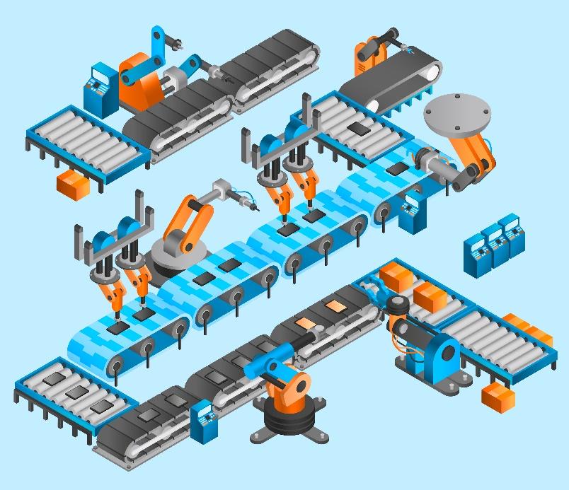 A blue and orange machineAI-generated content may be incorrect.