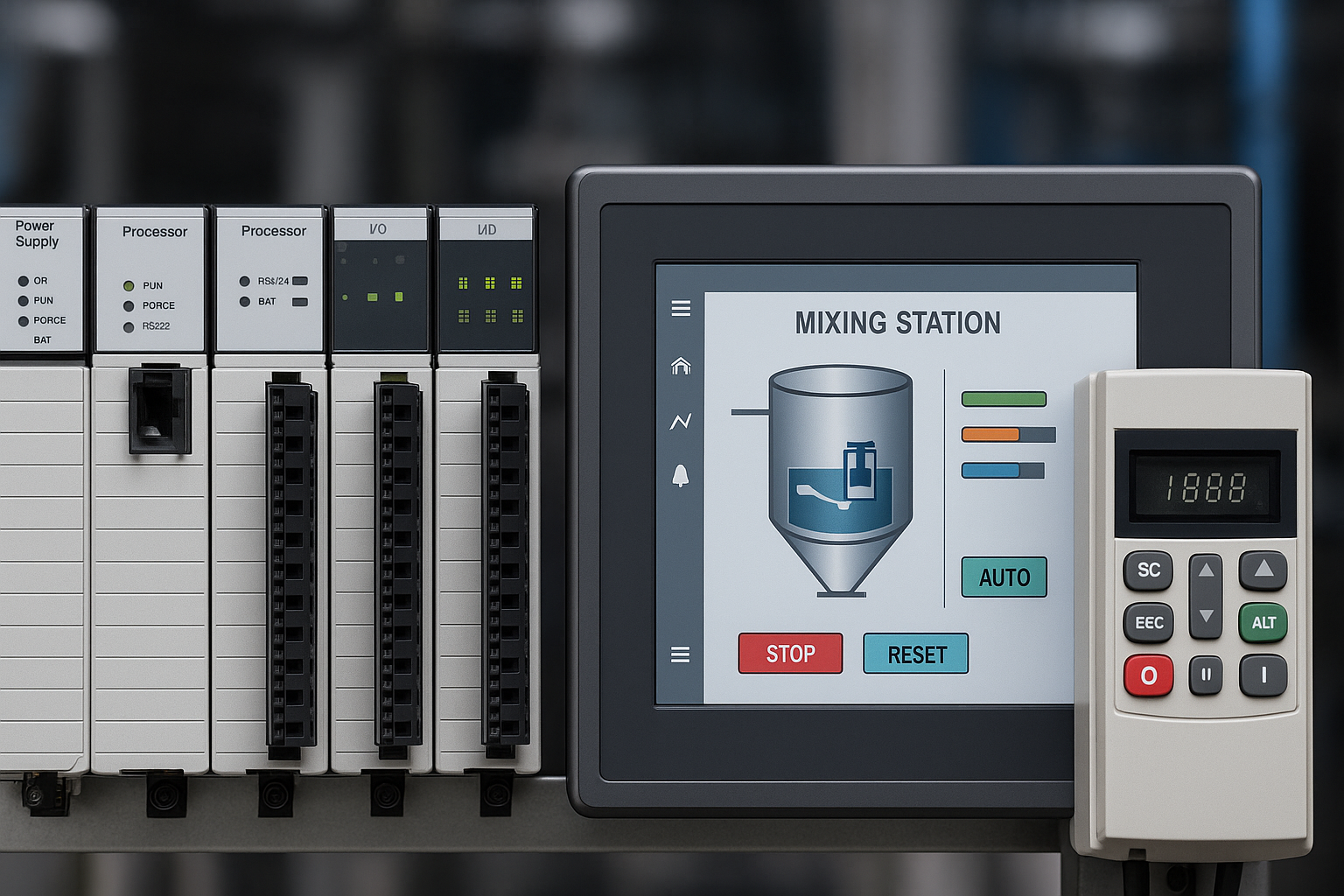 A machine with a screen and several electronic devicesAI-generated content may be incorrect.