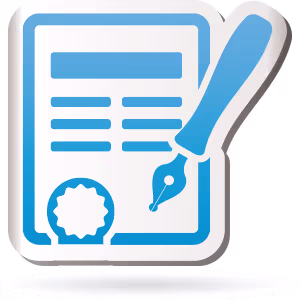 contract being signed - illustration