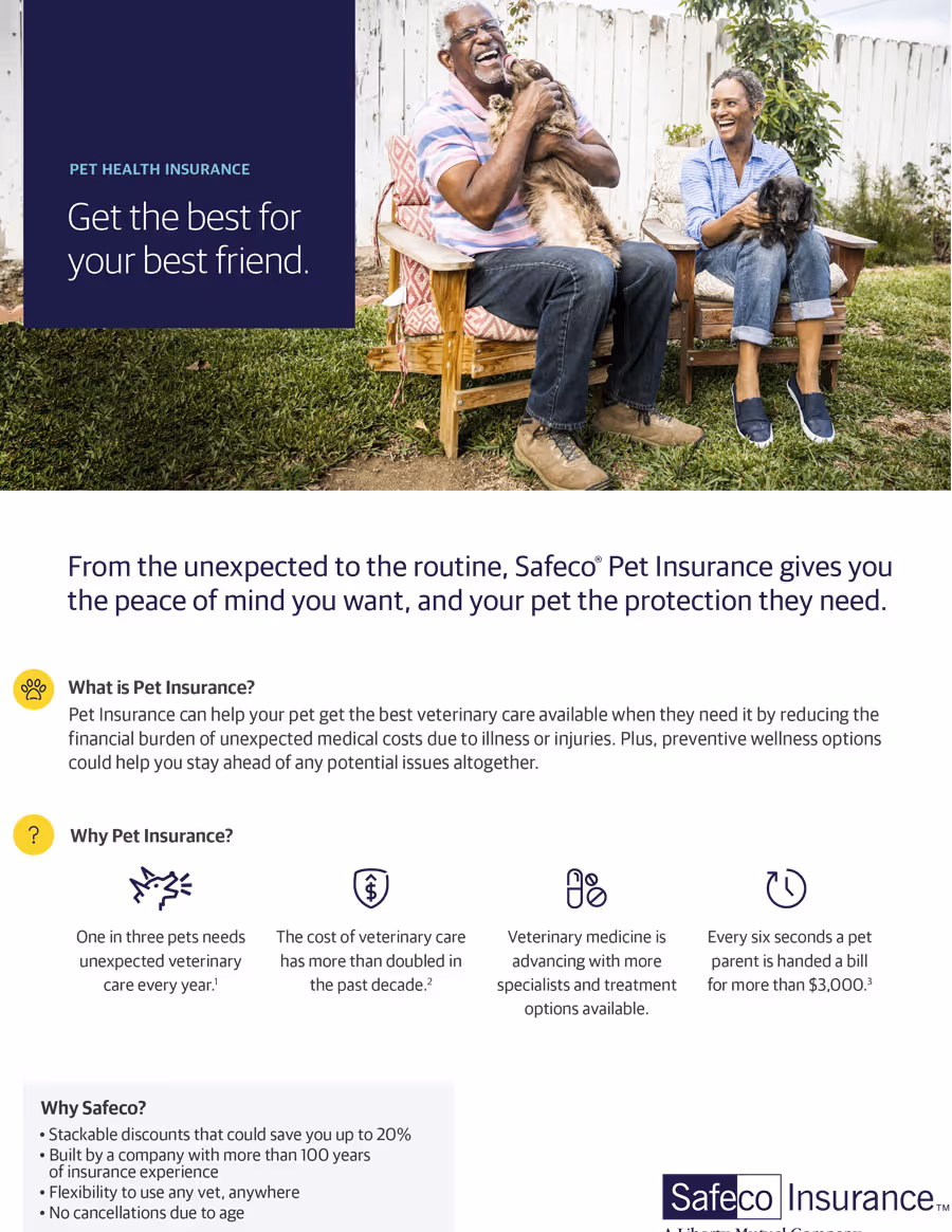 Safeco Pet Insurance - guide pdf