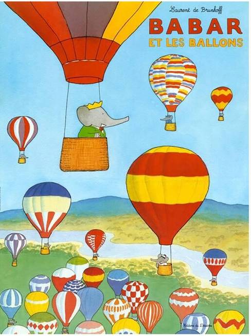 Babar et les ballons" Poster for Sale by the-classics | Redbubble