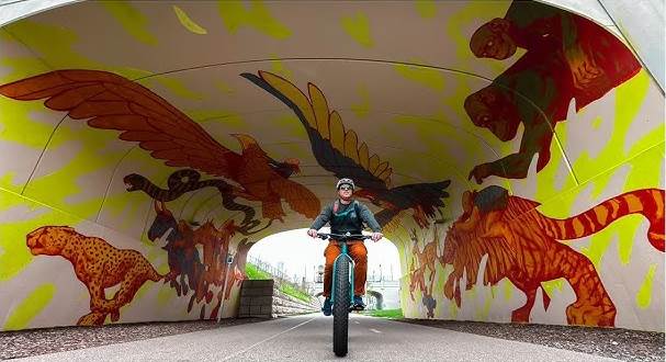 Biking the Dequindre Cut | Detroit Street Art | Eastern Market Detroit