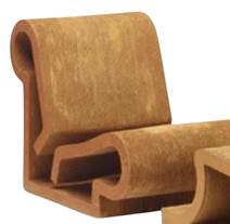 Frank Gehry Easy Edges Chairs and Ottoman For Sale