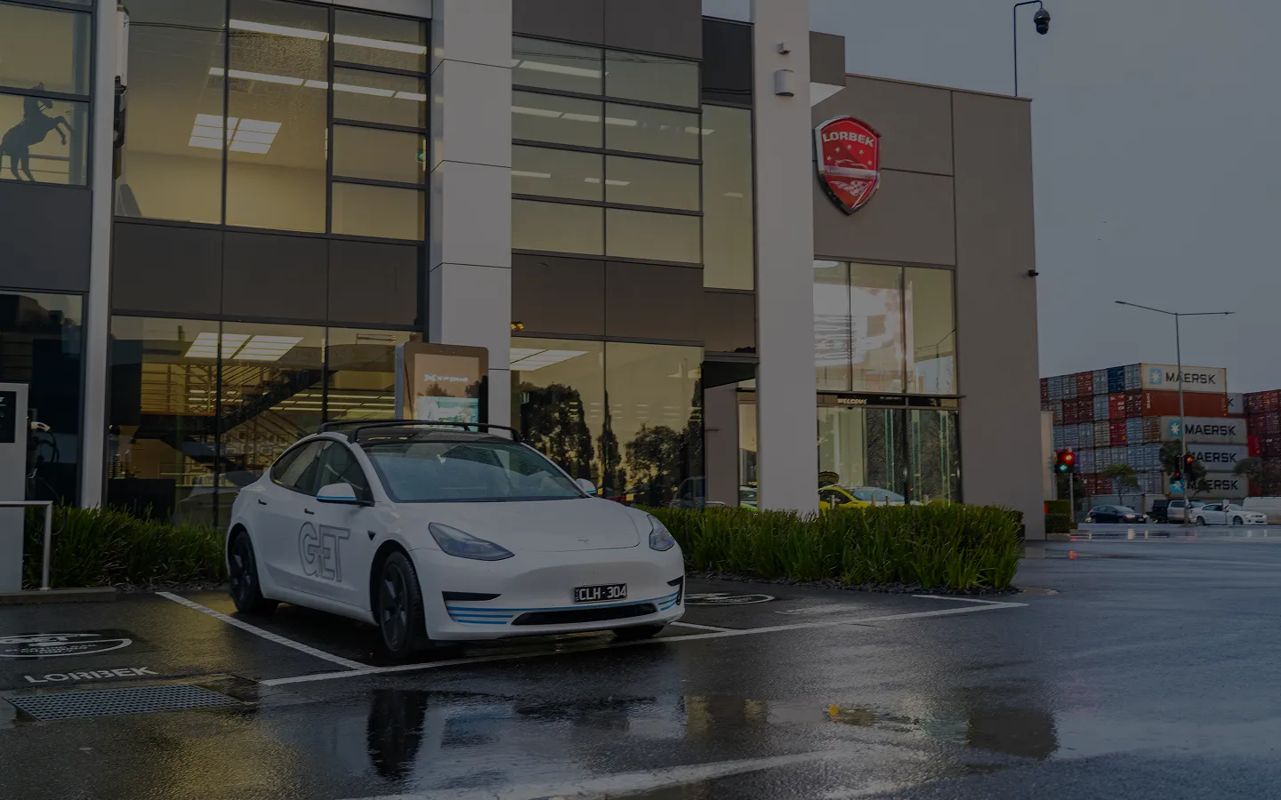 EV charging installed at a commercial property