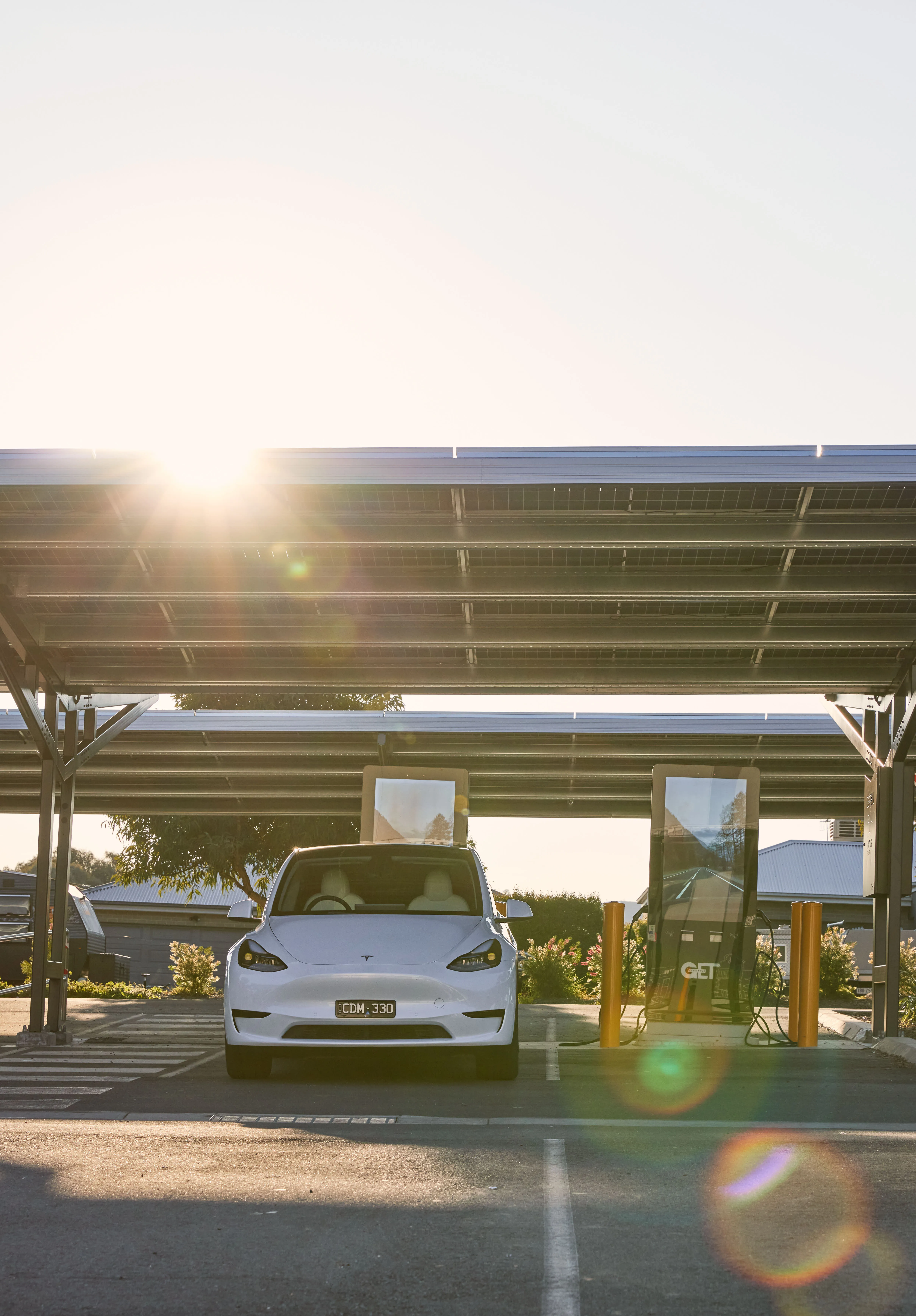 Canyon Solar EV charging installation at Wodonga