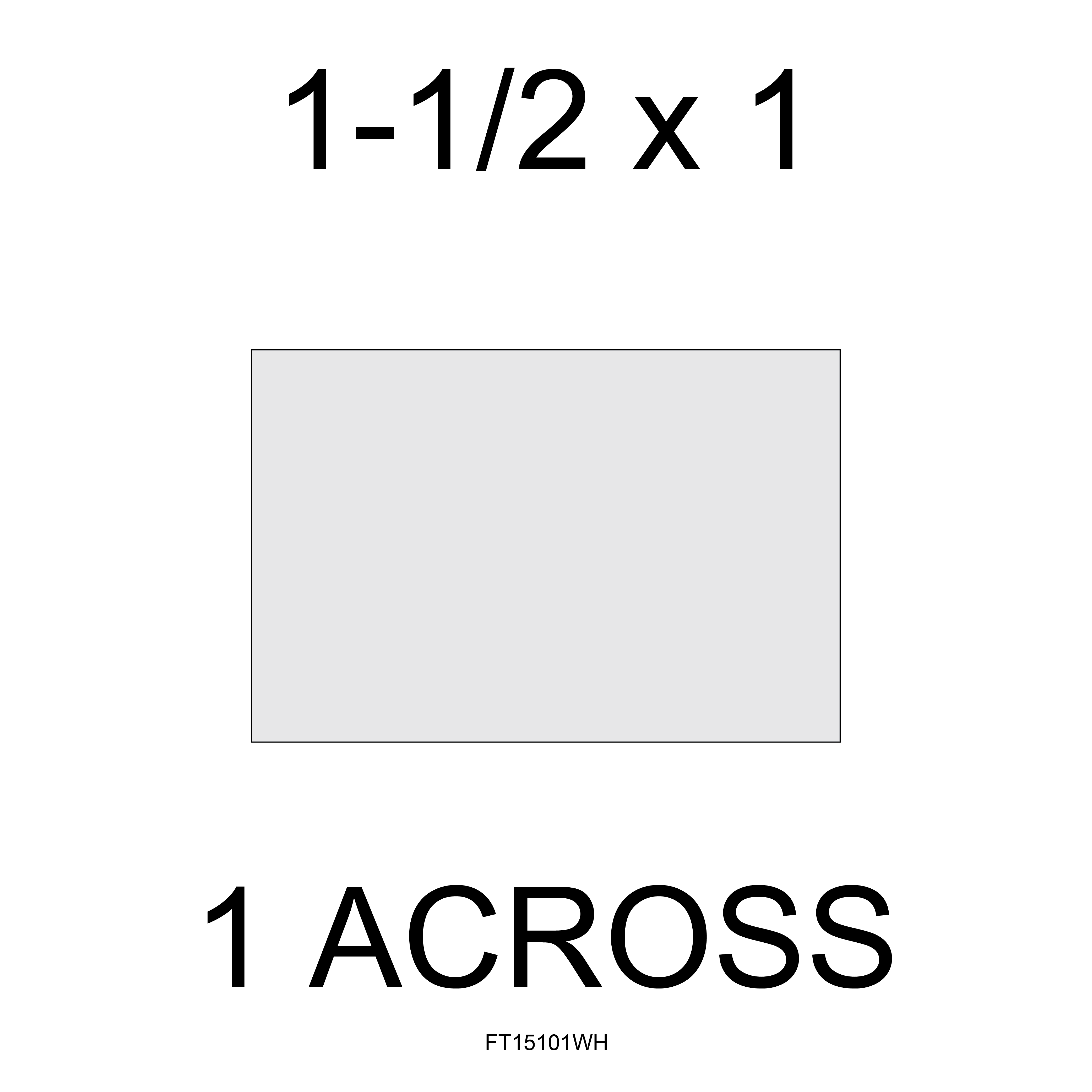 1.5 x 1 Synthetic Thermal Labels 1 Across 5K Per Roll