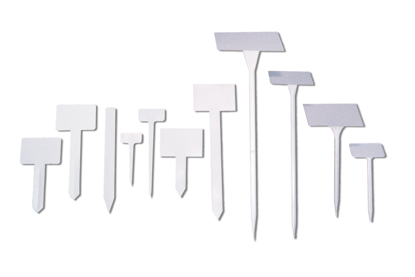 Injection Molded Stakes 4 x 2.5 Inj Molded Stake w/ 14" Stake White 50 per case