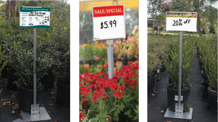 Galvanized Sign Holders 7 x 5 Galv Sign Holder w/ 18" Stake 50 per case