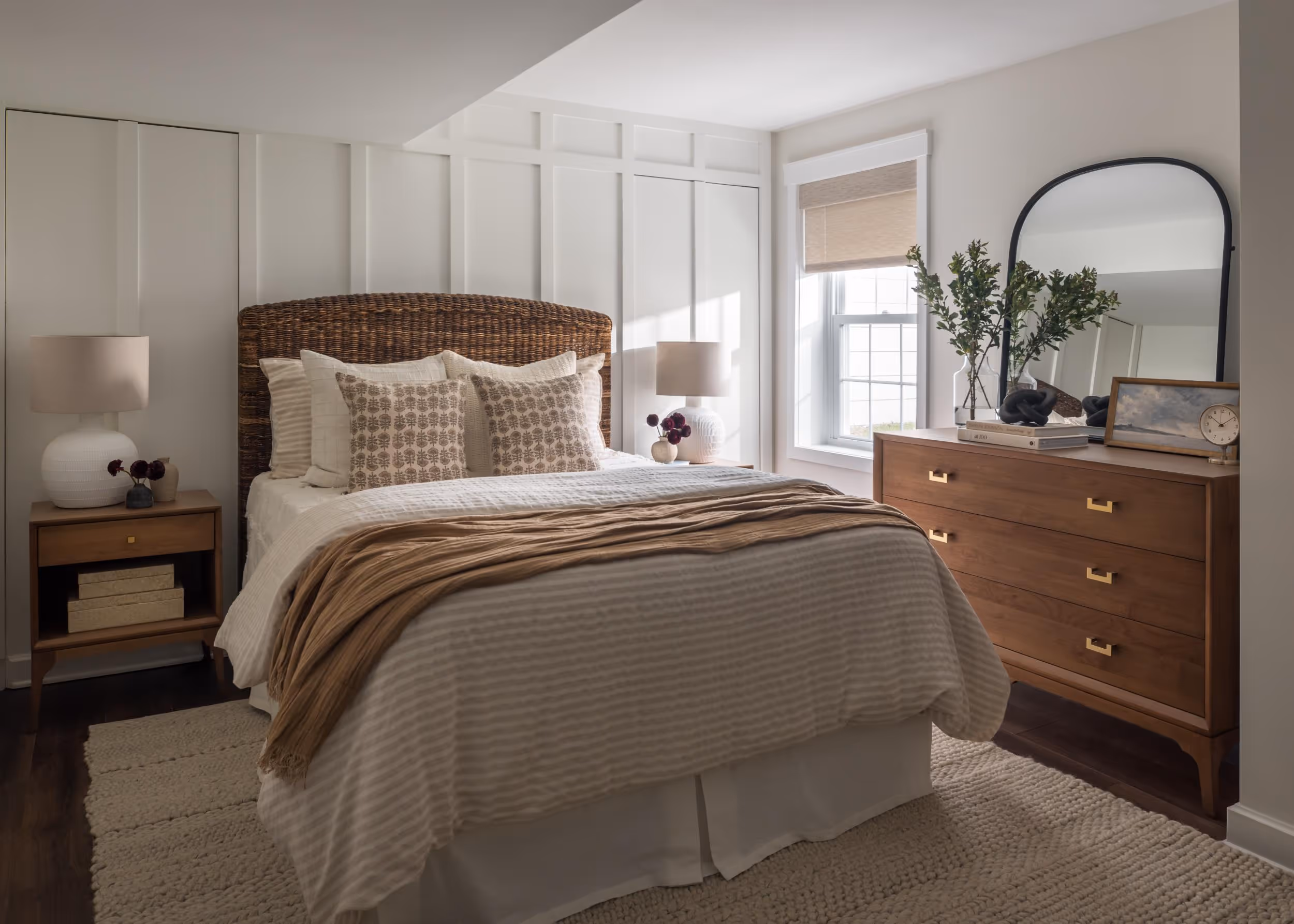 Neutral Bedroom design in Northern VA