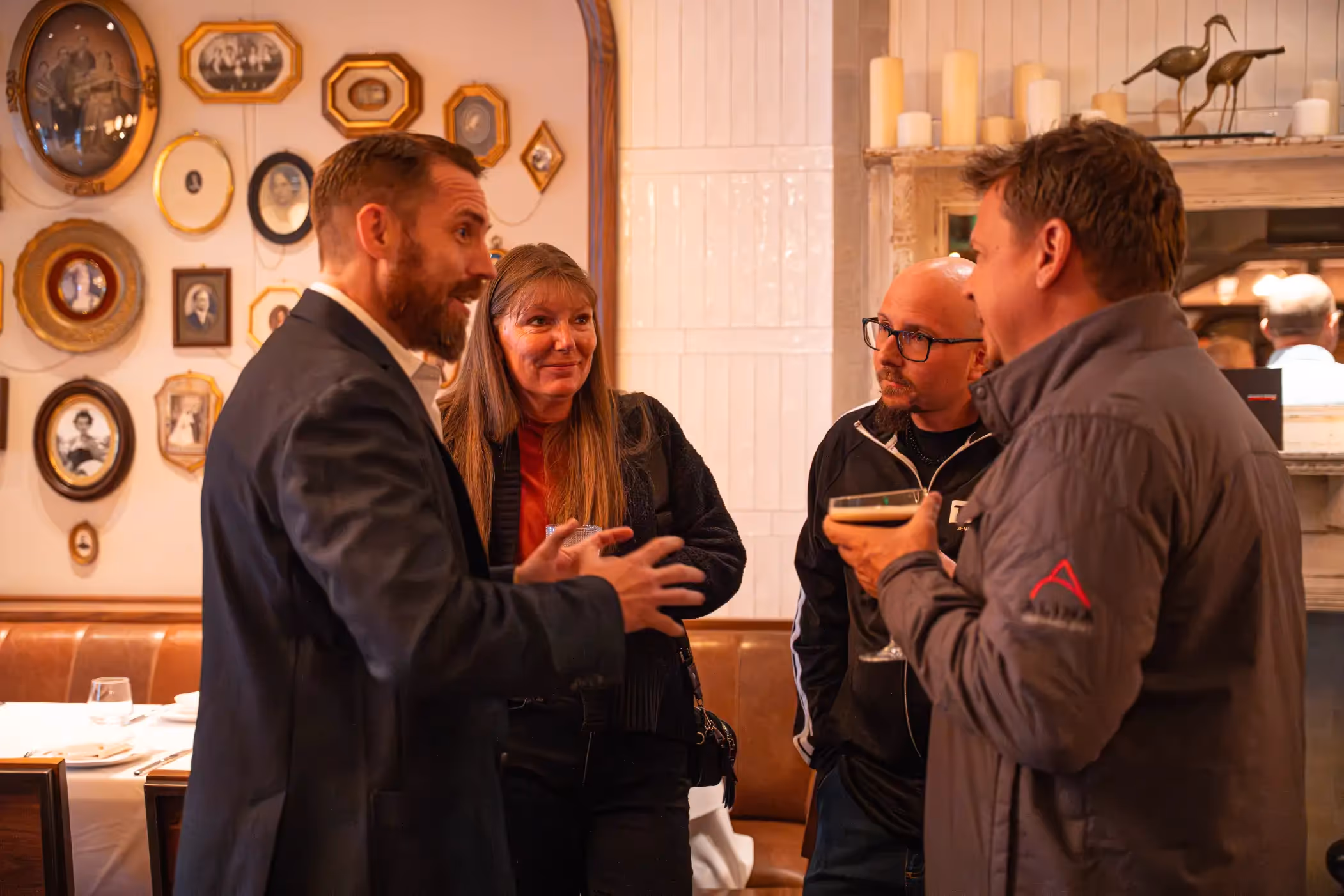 Conversations at the amazing Quality Italian restaurant