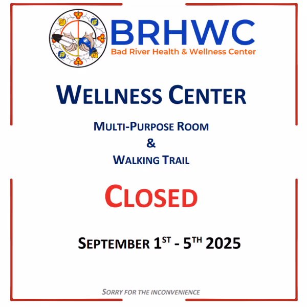 Wellness Center Multipurpose Room and Walking Trail Closed