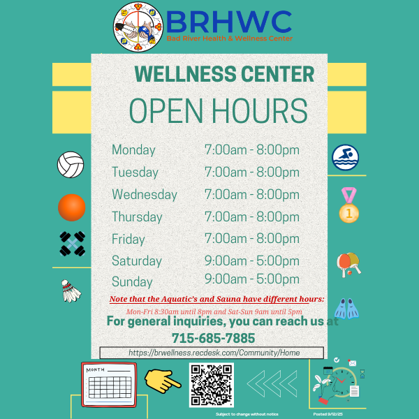 Wellness Center Hours
